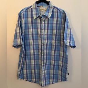 Colours Alexander Julian Casual Short Sleeve Button Down Shirt Size XL
